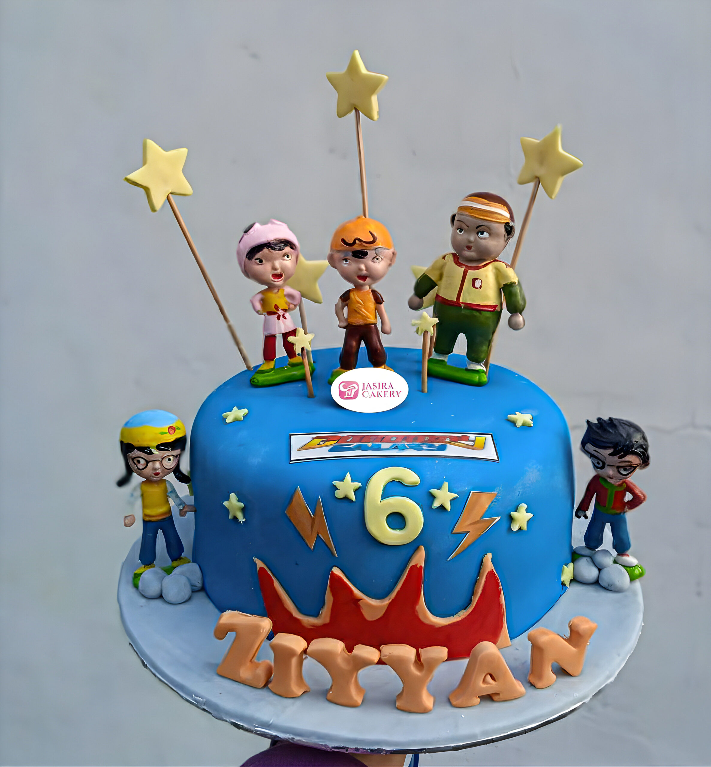 Custom Cake Fondant Tema BoBoiBoy by Jasira Cakery