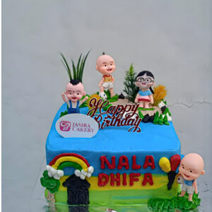 Custom Cake Tema Upin-Ipin by Jasira Cakery