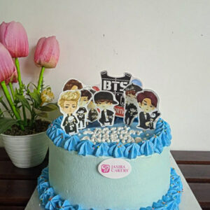 Custom Cake Tema BTS by Jasira Cakery