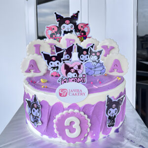 Custom Cake Tema Kuromi by Jasira Cakery