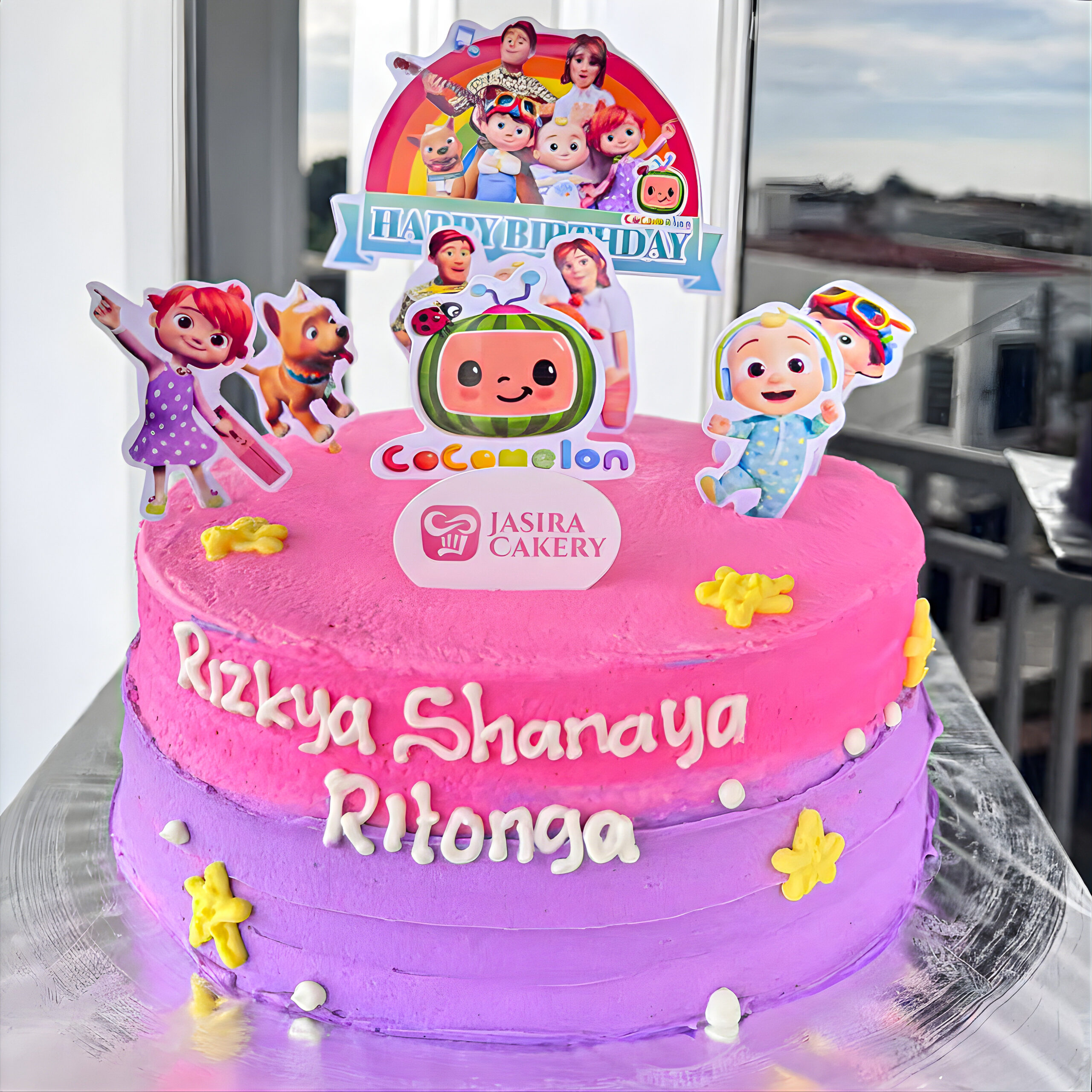 Custom Cake Tema Cocomelon by Jasira Cakery