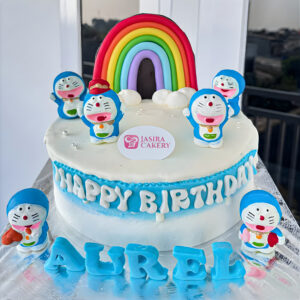 Custom Cake Tema Doraemon by Jasira Cakery