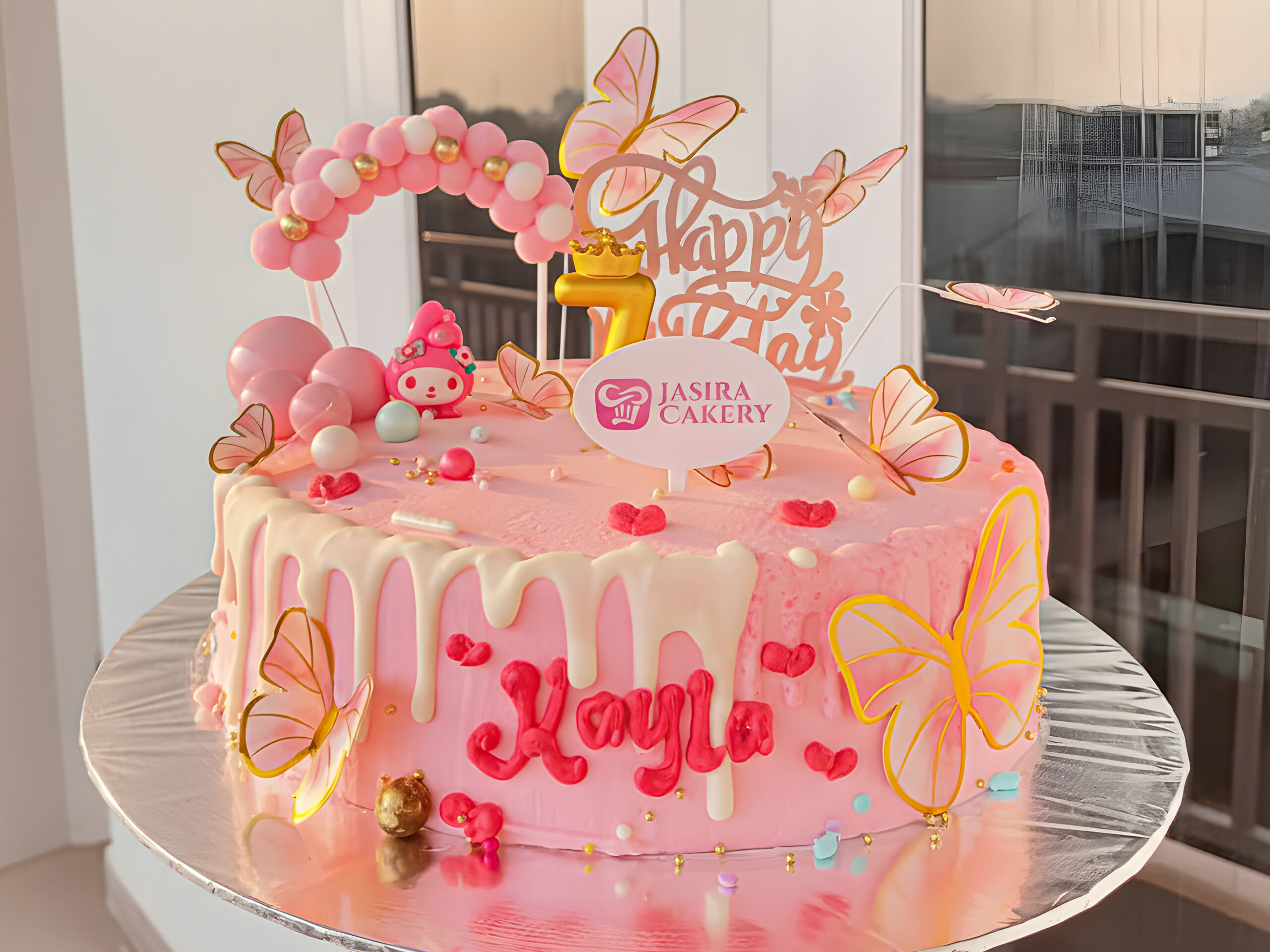 Custom Cake Butterfly dan Melody by Jasira Cakery