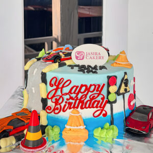 Custom Cake Fondant Tema Cars by Jasira Cakery