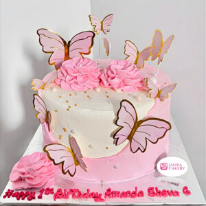 Custom Cake Butterfly by Jasira Cakery
