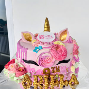 Custom Cake Tema Unicorn by Jasira Cakery